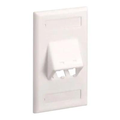 Faceplate, 2 Port, Classic, Sloped, Off