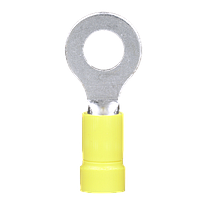 PANDUIT Ring Terminal, vinyl insulated, 12 - 10, Amarillo - PV1014RD